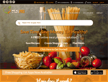 Tablet Screenshot of mealplannerpro.com